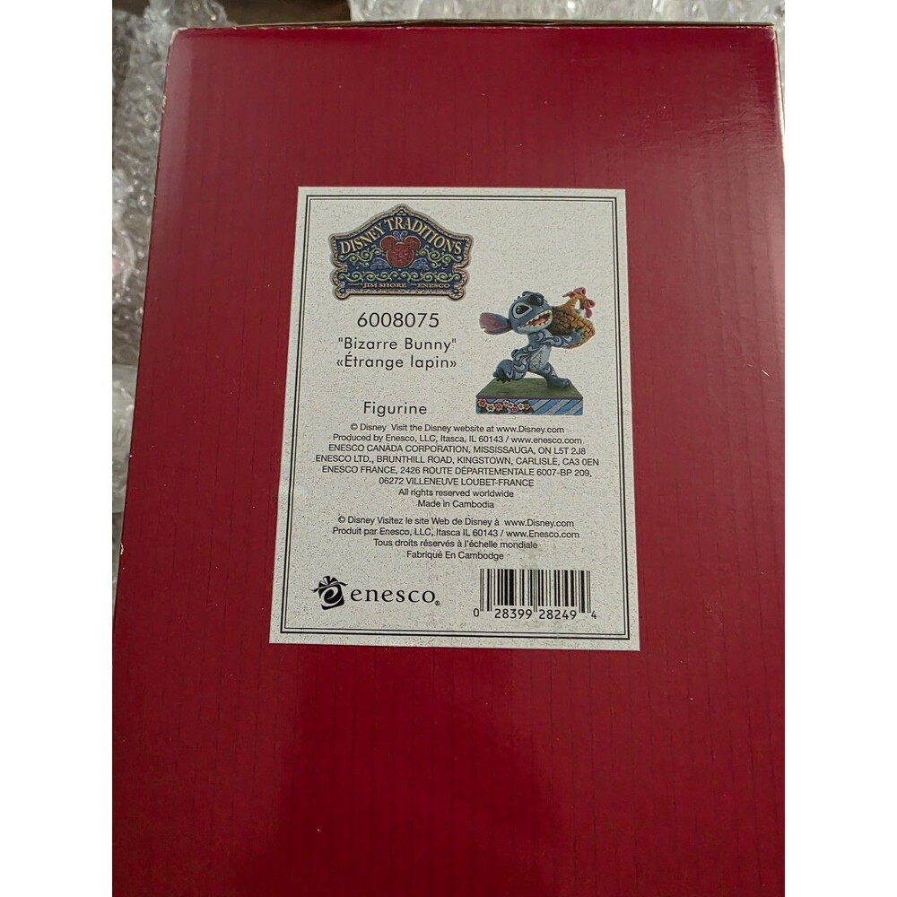 Stitch Easter Disney Traditions Jim Shore Bizarre Bunny Wood Figurine